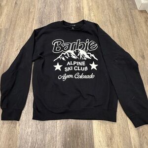 PacSun Black Barbie Alpine Ski Club Crewneck
